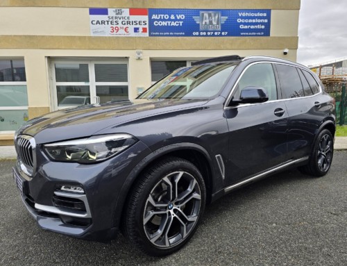 BMW X5 G05 XDRIVE 30d 265ch BVA8 XLINE Du 30.04.2019 – 119 500 KMS – 43 990 €