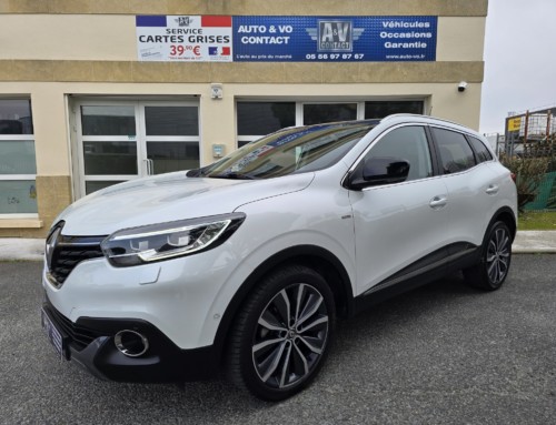 RENAULT KADJAR DCI 110CH INTENS BOSE EDC Du 20.12.2017 – 124 500 KMS – 13 490 €