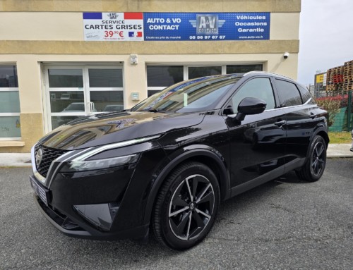 NISSAN QASHQAI III 1.3 MILD HYBRID 158 CH TEKNA XTRONIC 4WD Du 28.10.2022 – 43 500 KMS – 23 990 €