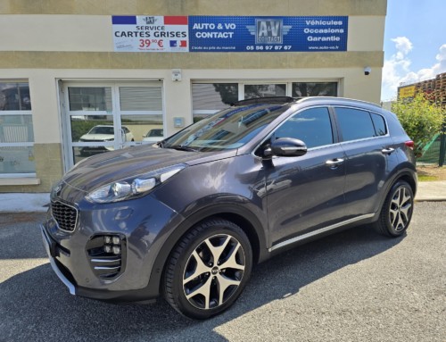 KIA SPORTAGE 1.7 CRDI 141 CH ISG 4×2 GT LINE PACK PREMIUM DCT7 Du 09.12.2016 – 127 000 KMS – 14 990 €