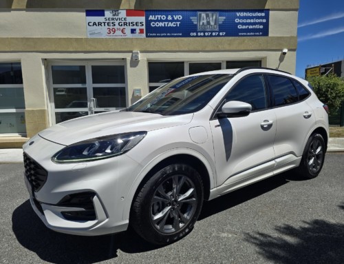 FORD KUGA PHEV 2.5 DURATECH 225CH ST-LINE X POWERSPLIT Du 19.03.2021 – 57 500 KMS – 22 490 €