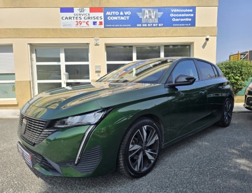 PEUGEOT 308 PURETECH 130CH ALLURE EAT8 Du 26.04.2022 – 78 500 KMS – 16 790 €