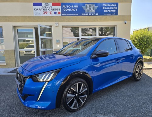 PEUGEOT 208 PURETECH 100CH GT EAT8 Du 28.01.2022 – 36 500 KMS – 14 990 €