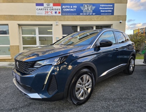 PEUGEOT 3008 PURETECH 130CH BVM6 STYLE Du 31.05.2022 – 28 000 KMS – 15 490 €