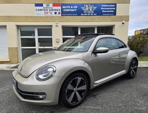 VOLKSWAGEN COCCINELLE 1.2 TSI 105 COUTURE DSG7 BMT Du 04.09.2015 – 118 500 KMS – 13 990 €