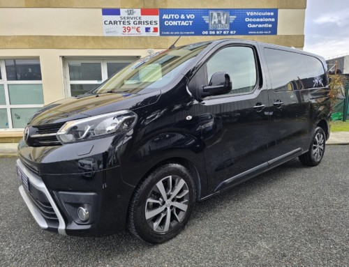TOYOTA PROACE MEDIUM CABINE APPRO 2.0L 180 D-4D BVA 5 PLACES RC21 Du 10.02.2022 – 123 000 KMS – 25 990 €