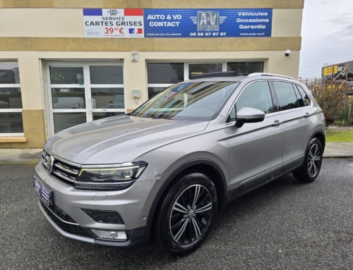 VOLKSWAGEN TIGUAN 2.0 TDI 150 CARAT EXCLUSIVE Du 17.11.2016 – 163 500 KMS – 16 990 €