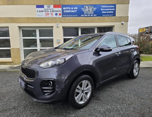 KIA SPORTAGE 1.6 GDi 132 CH ISG 4×2 ACTIVE Du 06.09.2017 – 123 900 KMS – 12 990 €