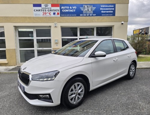 SKODA FABIA 1.0 TSI 95 CH AMBITION BVM5 Du 31.08.2023 – 39 990 KMS – 12 990 €