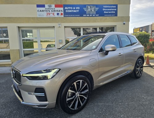 VOLVO XC60 T6 RECHARGE 253 + 145 CH ULTIMATE STYLE CHROME AWD Du 24.01.2023 – 48 500 KMS – 40 990 €