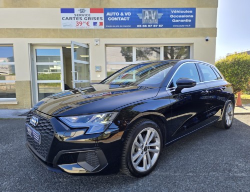 AUDI A3 SPORTBACK 30 TFSI 110CH DESIGN Du 05.04.2023 – 8 200 KMS – 23 990 €