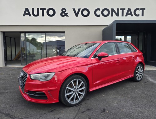 AUDI A3 SPORTBACK 1.4 TFSI E-TRON 204 AMBITION LUXE S TRONIC 6 Du 11.01.2016 – 64 500 KMS – 16 990 €