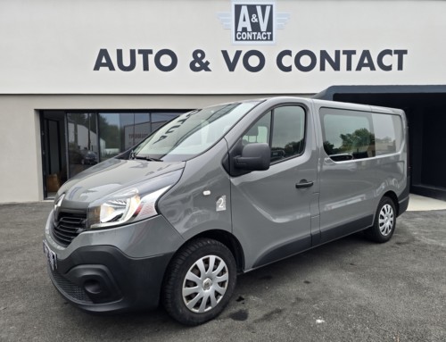 RENAULT TRAFIC DCI 120 CH CABINE APPROFONDIE CA L1H1 1000 KG GRAND CONFORT Du 30.08.2018 – 141 500 KMS – 14 990 €